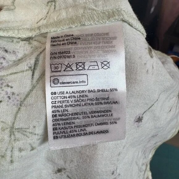 H&M brown floral knot and cutout mini dress size US M - Picture 11 of 11